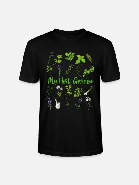 My Herb Garden - Medicinal Herbs - Stanley/Stella CRAFTER Unisex Organic T-Shirt - black