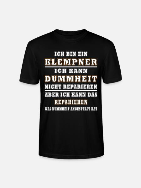 Klempner Dummheit Reparaturen - Stanley/Stella Unisex Bio-T-Shirt CRAFTER - Schwarz