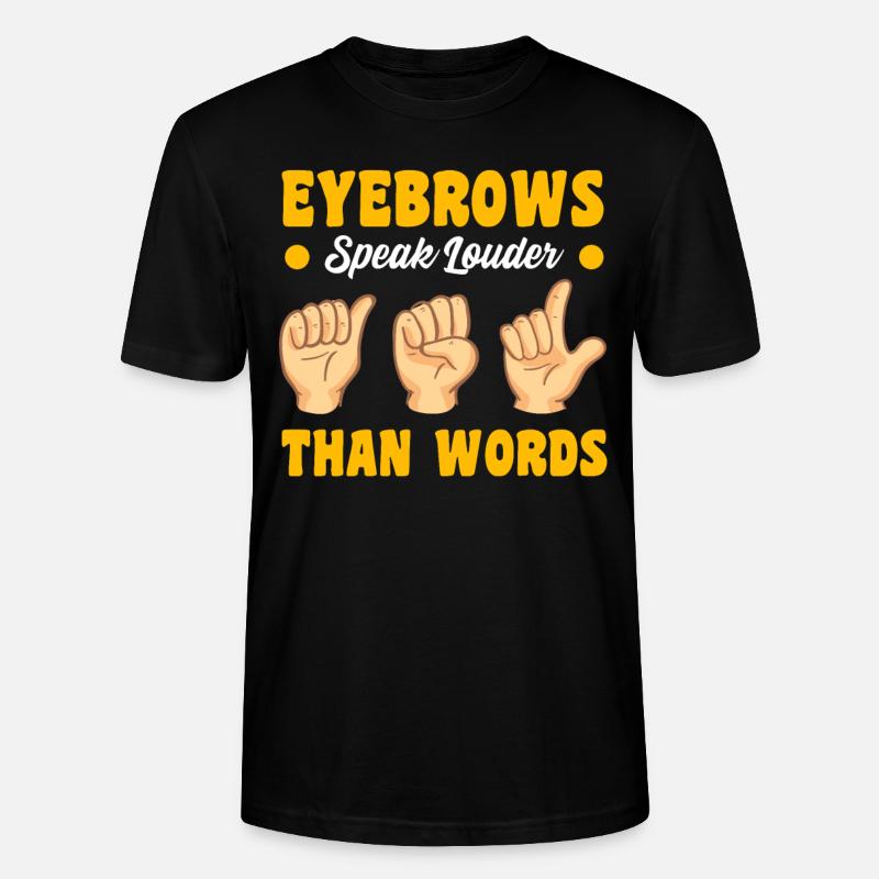 Deaf Pride Gebärdensprache - Stanley/Stella Unisex Bio-T-Shirt CRAFTER - Schwarz
