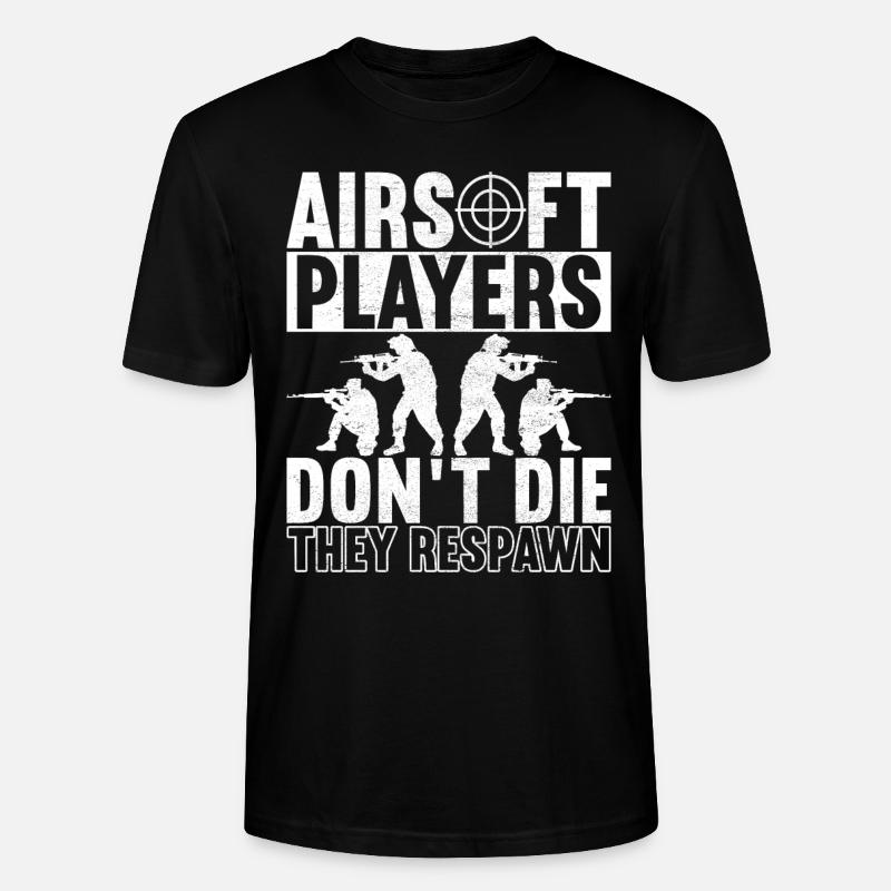 Airsoft Waffe Airsoft Hobby - Stanley/Stella Unisex Bio-T-Shirt CRAFTER - Schwarz