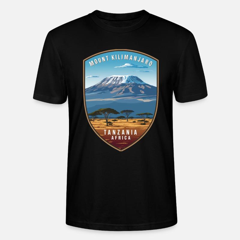 Kilimandscharo Geschenk - Stanley/Stella Unisex Bio-T-Shirt CRAFTER - Schwarz