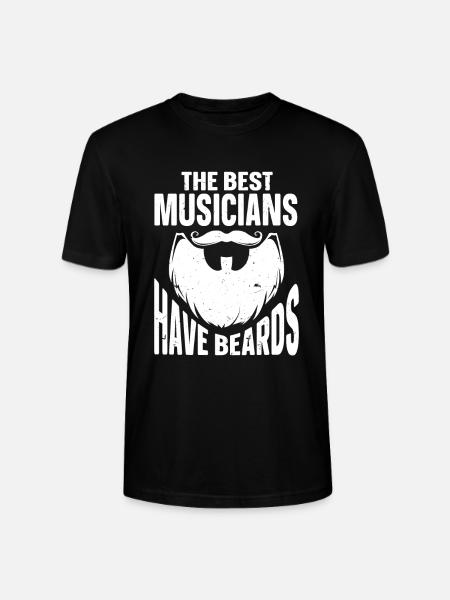 Beard Quote Bearded Men - Stanley/Stella Unisex Bio-T-Shirt CRAFTER - Schwarz