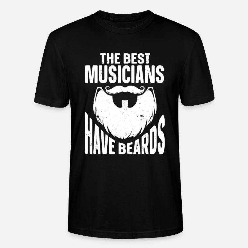 Beard Quote Bearded Men - Stanley/Stella Unisex Bio-T-Shirt CRAFTER - Schwarz