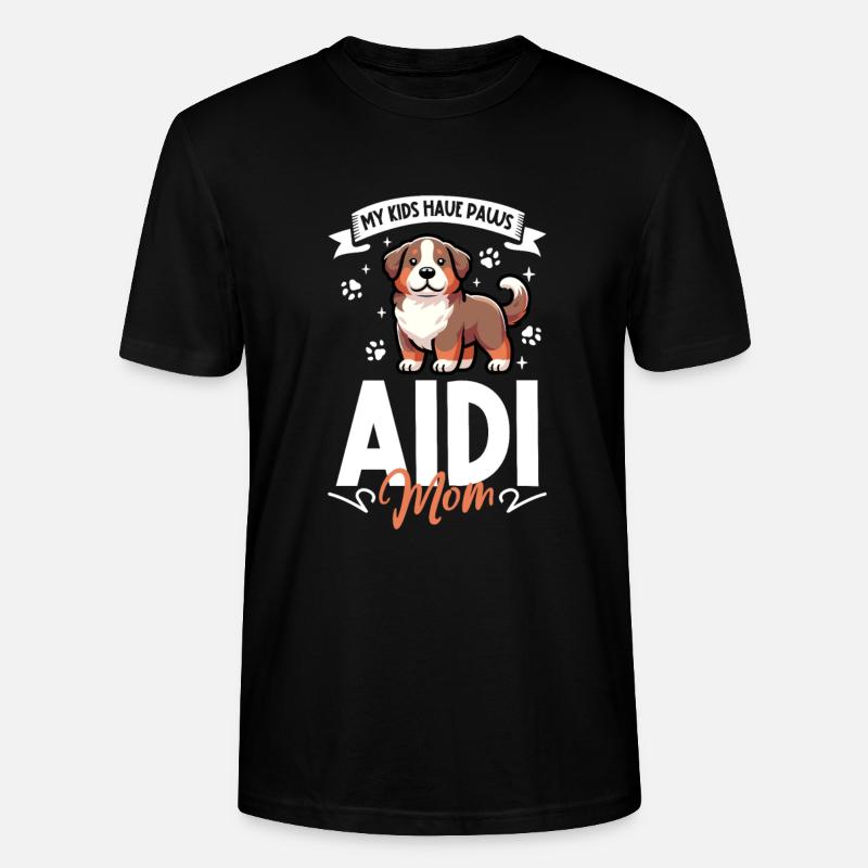 Aidi Mama - Stanley/Stella Unisex Bio-T-Shirt CRAFTER - Schwarz