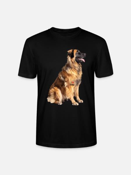 Leonberger Dad Papa - Stanley/Stella CRAFTER Unisex Organic T-Shirt - black