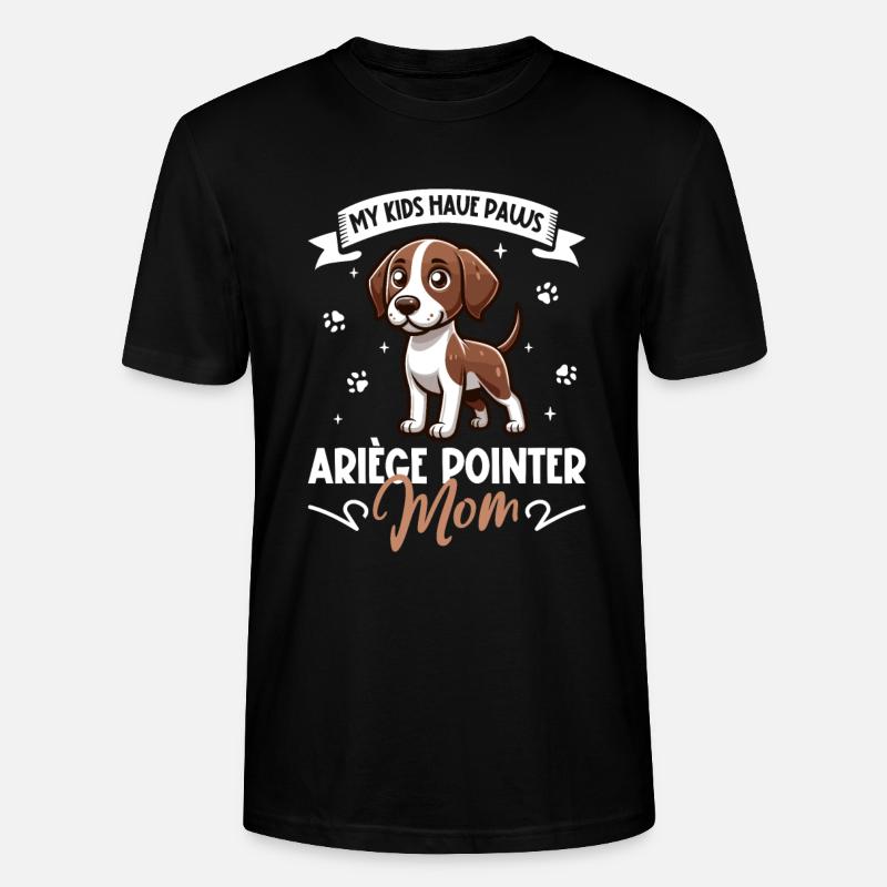 Braque de l’Ariège Mama - T-shirt bio CRAFTER Stanley Stella Unisexe - noir