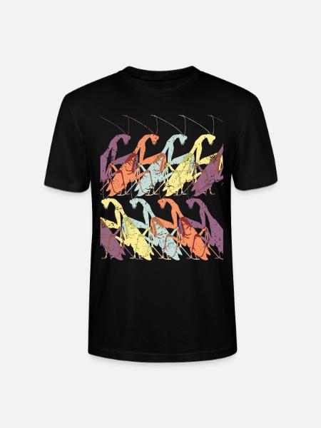 Praying Mantis Insect - Stanley/Stella CRAFTER Unisex Organic T-Shirt - black
