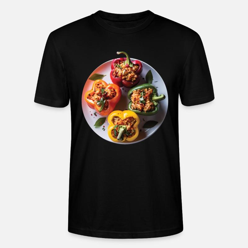 Paprika Geschenk - Stanley/Stella Unisex Bio-T-Shirt CRAFTER - Schwarz