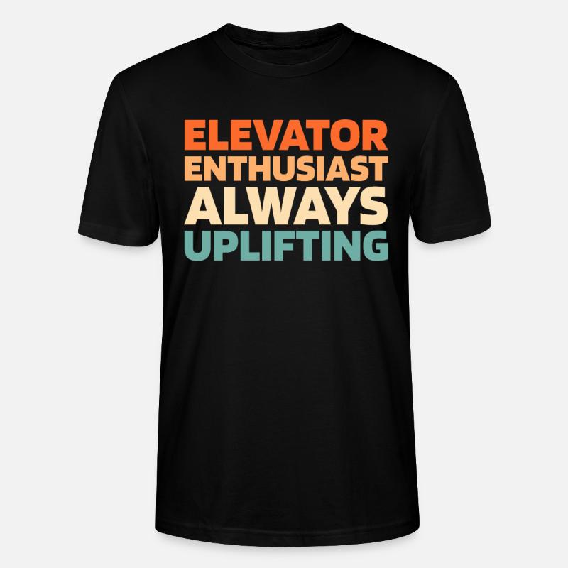 Elevator Elevator - Stanley/Stella CRAFTER Unisex Organic T-Shirt - black