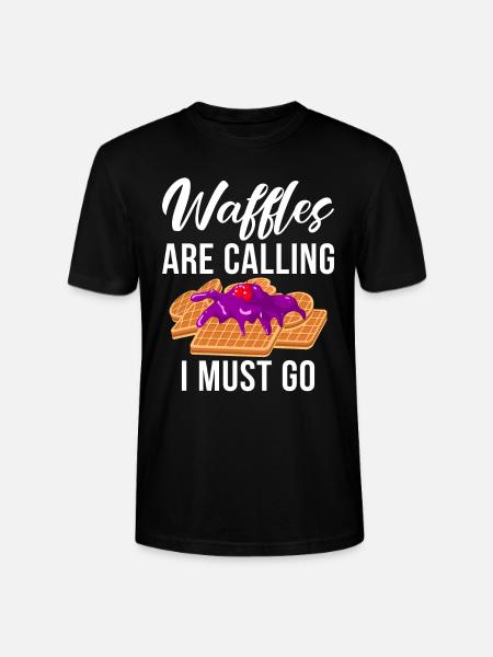 Waffle Lover Gifts - Stanley/Stella CRAFTER Unisex Organic T-Shirt - black