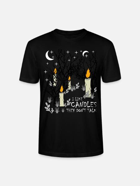 Candles Trees Candle Moon Candlemaking - Stanley/Stella CRAFTER Unisex Organic T-Shirt - black