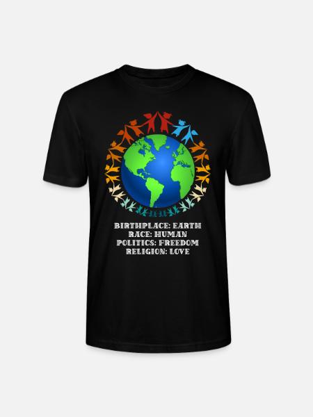 Nice "against racism" Refugees Welcome - Stanley/Stella CRAFTER Unisex Organic T-Shirt - black