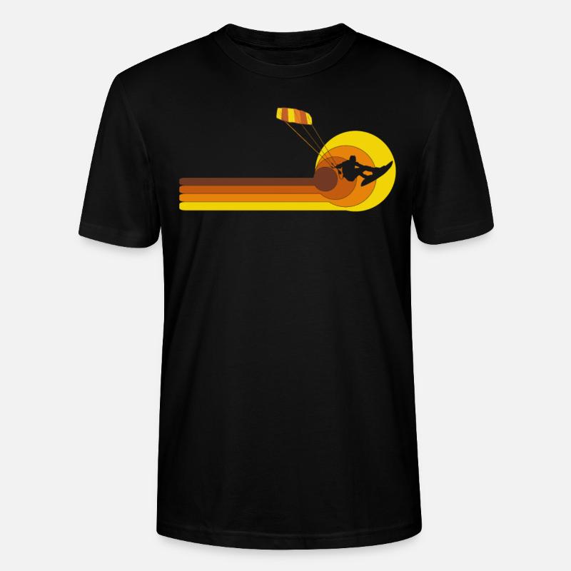 Kitesurf Kiteboard Kitesurfen Kite-Surf-board - Stanley/Stella Unisex Bio-T-Shirt CRAFTER - Schwarz