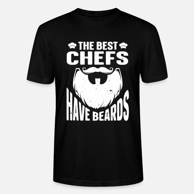 Beard Quote Bearded Men - Stanley/Stella Unisex Bio-T-Shirt CRAFTER - Schwarz