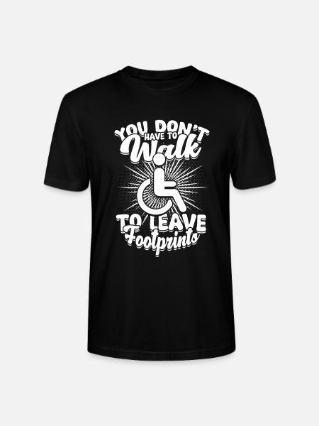Rollstuhlfahrer Rollifahrer - Stanley/Stella Unisex Bio-T-Shirt CRAFTER - Schwarz