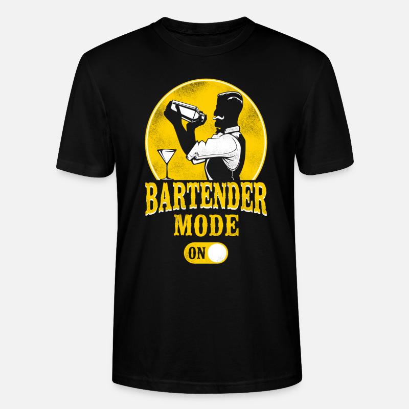 Bartender Mixologist Bartender - Stanley/Stella CRAFTER Unisex Organic T-Shirt - black
