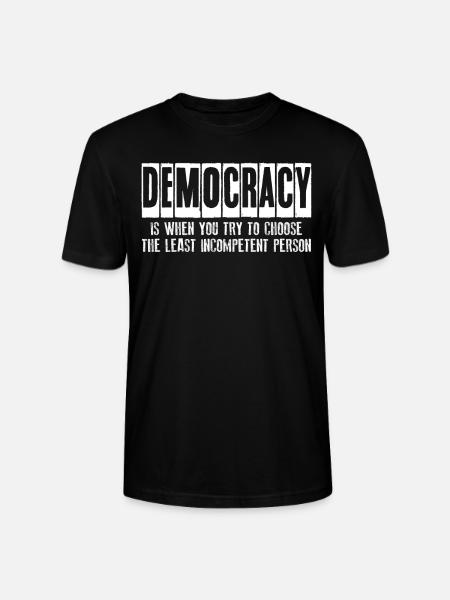 Democrat Democratic Elections Democracy - Stanley/Stella CRAFTER Unisex Organic T-Shirt - black
