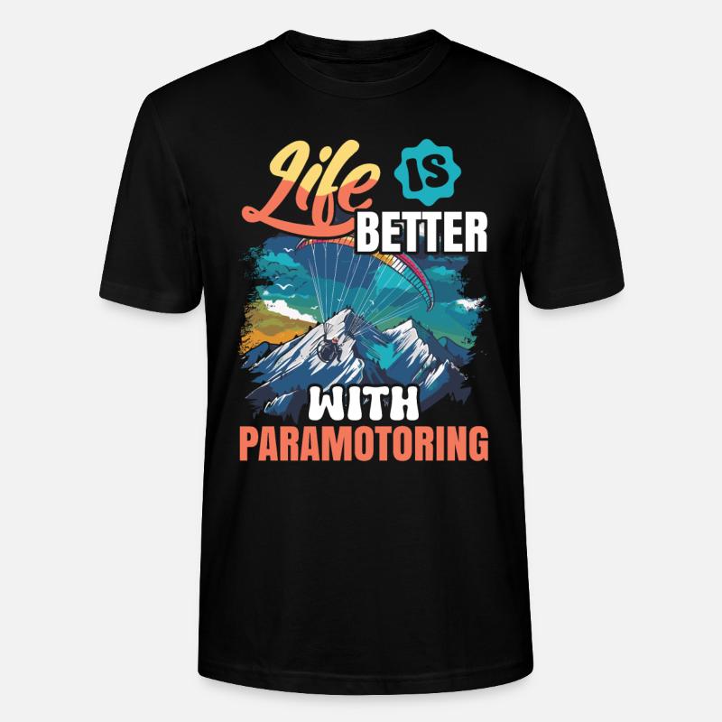 Paramoteur paramoteur - T-shirt bio CRAFTER Stanley Stella Unisexe - noir