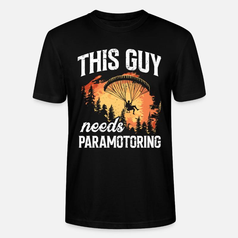 Paramoteur paramoteur - T-shirt bio CRAFTER Stanley Stella Unisexe - noir