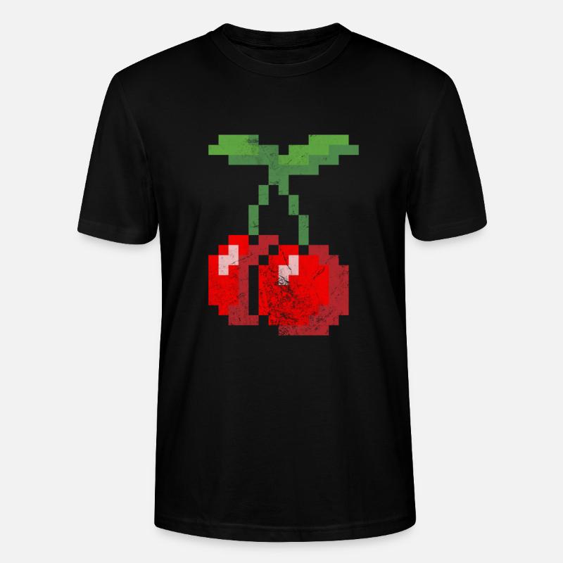 Kirsche - Stanley/Stella Unisex Bio-T-Shirt CRAFTER - Schwarz