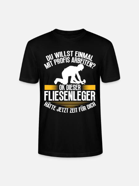 Plattenleger Beruf Handwerker Geselle - Stanley/Stella Unisex Bio-T-Shirt CRAFTER - Schwarz