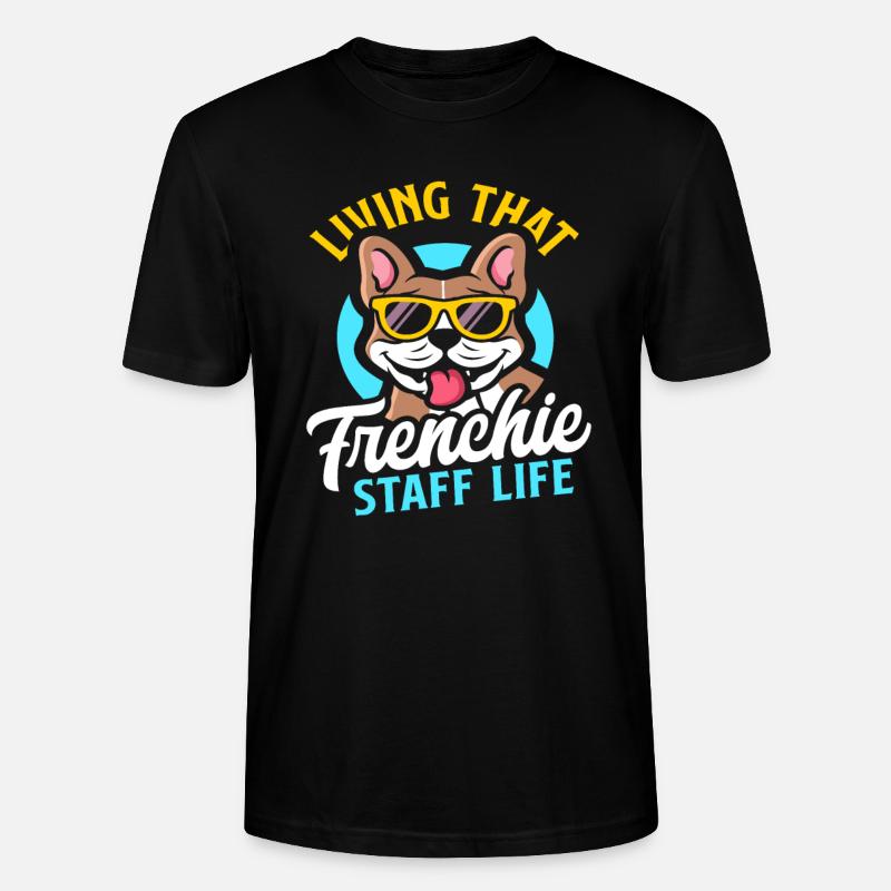 Propriétaire de bouledogue français - T-shirt bio CRAFTER Stanley Stella Unisexe - noir