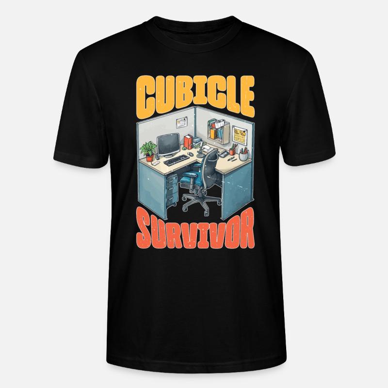 Survivant du cubicule - T-shirt bio CRAFTER Stanley Stella Unisexe - noir