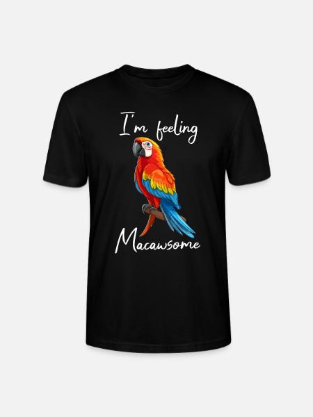 Funny Parrot Sayings - Stanley/Stella CRAFTER Unisex Organic T-Shirt - black