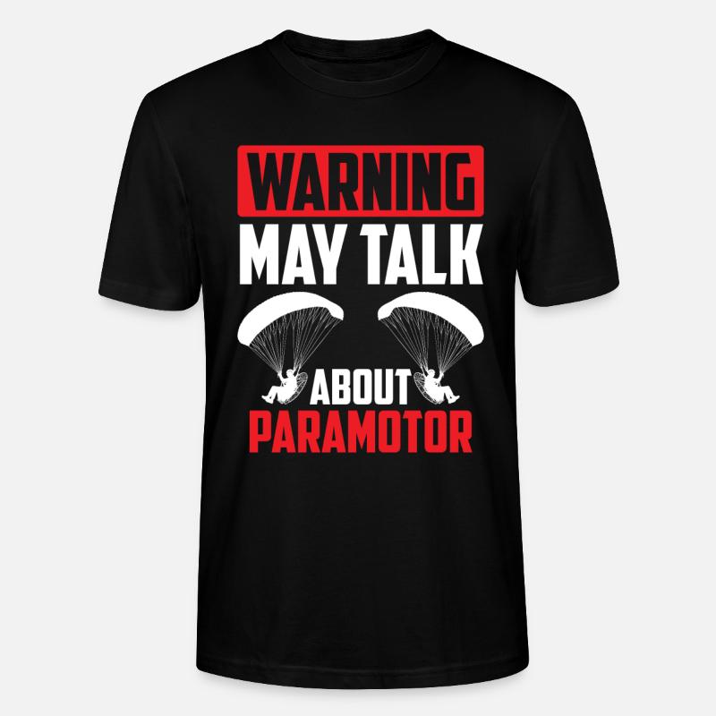 Paramoteur Paramoteur - T-shirt bio CRAFTER Stanley Stella Unisexe - noir