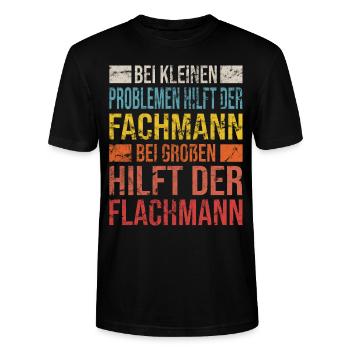 Gourde professionnelle Funny Craftsman S - T-shirt bio CRAFTER Stanley Stella Unisexe - noir - Devant - Alina (178cm) & Michal (187cm)