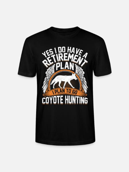 Coyote Hunter Yote - Stanley/Stella CRAFTER Unisex Organic T-Shirt - black