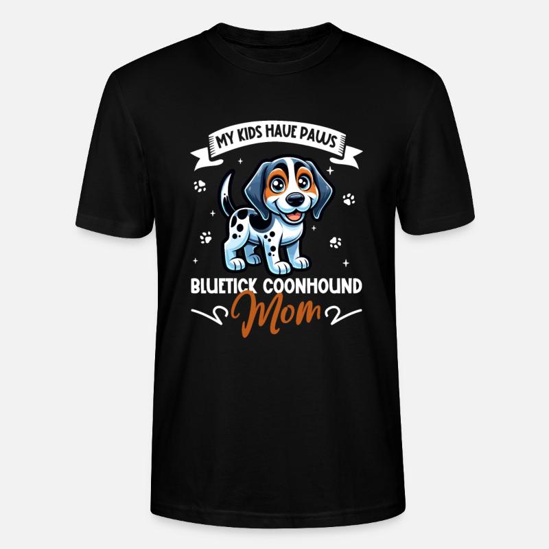 Bluetick Coonhound Maman - T-shirt bio CRAFTER Stanley Stella Unisexe - noir