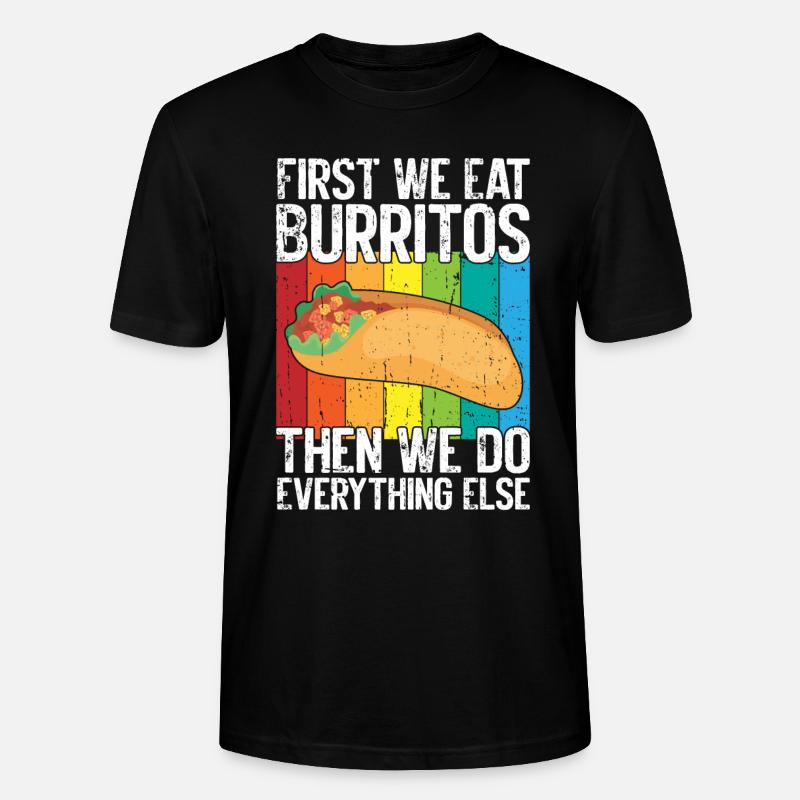 Burrito Gift - Stanley/Stella Unisex Bio-T-Shirt CRAFTER - Schwarz