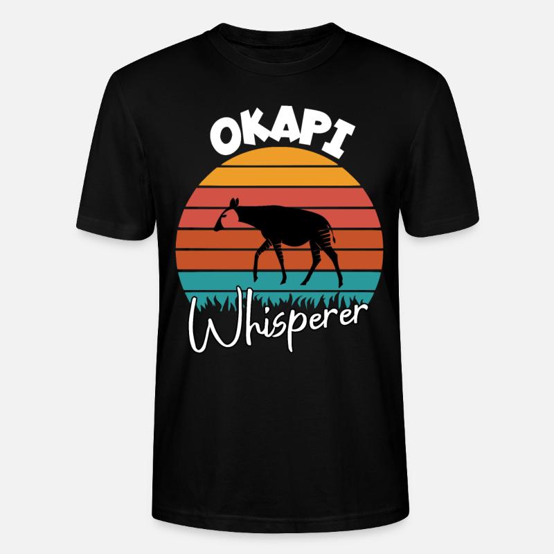 Okapi Flüsterer - Stanley/Stella Unisex Bio-T-Shirt CRAFTER - Schwarz