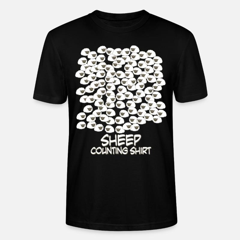 Counting Sheep - Stanley/Stella Unisex Bio-T-Shirt CRAFTER - Schwarz