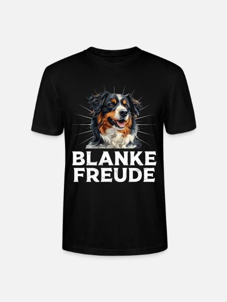 Australian Shepherd BLANKE FREUDE AUSSIE - Stanley/Stella Unisex Bio-T-Shirt CRAFTER - Schwarz