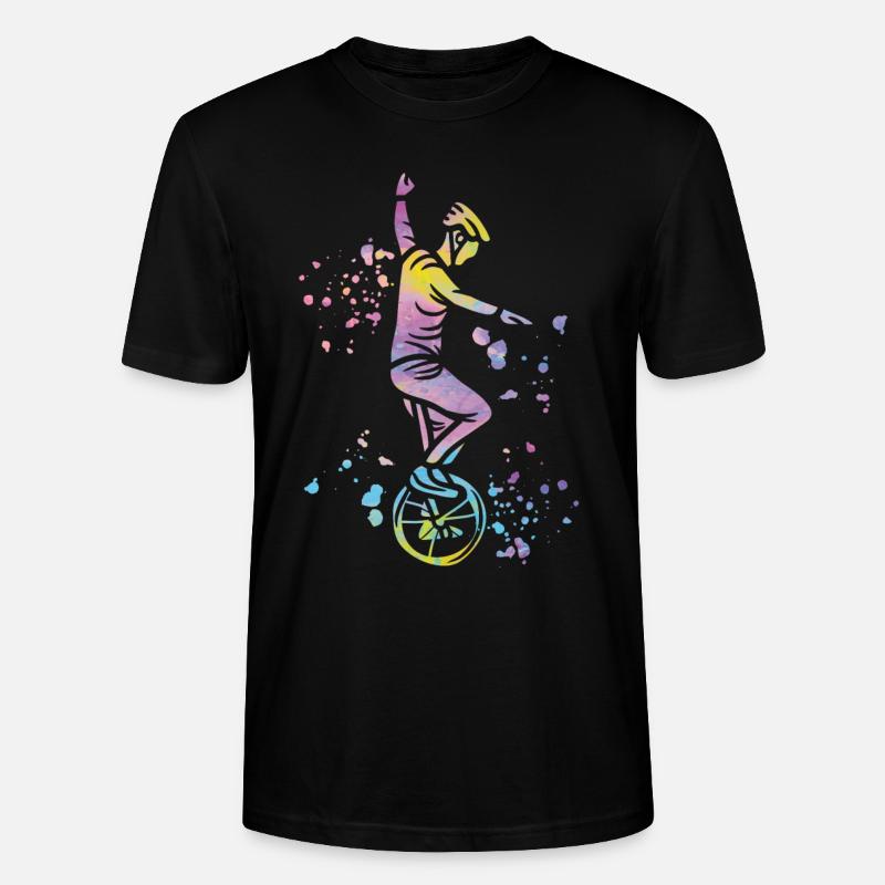 Einradfahrer Einradfahren Einrad - Stanley/Stella Unisex Bio-T-Shirt CRAFTER - Schwarz