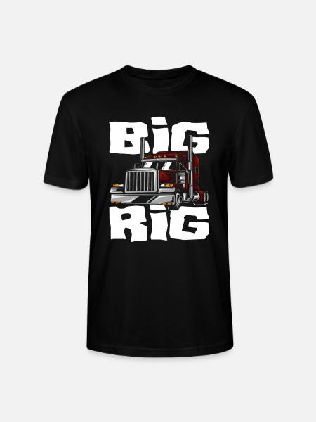 Truck driver Truck - Stanley/Stella CRAFTER Unisex Organic T-Shirt - black