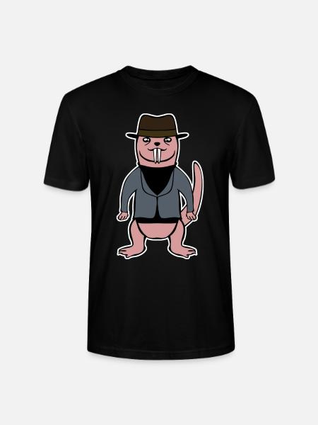 Not so Naked Mole Rat - Stanley/Stella CRAFTER Unisex Organic T-Shirt - black