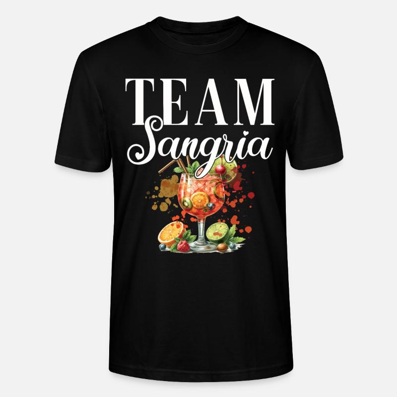 Cocktail Bartender Team Sangria - Stanley/Stella CRAFTER Unisex Organic T-Shirt - black