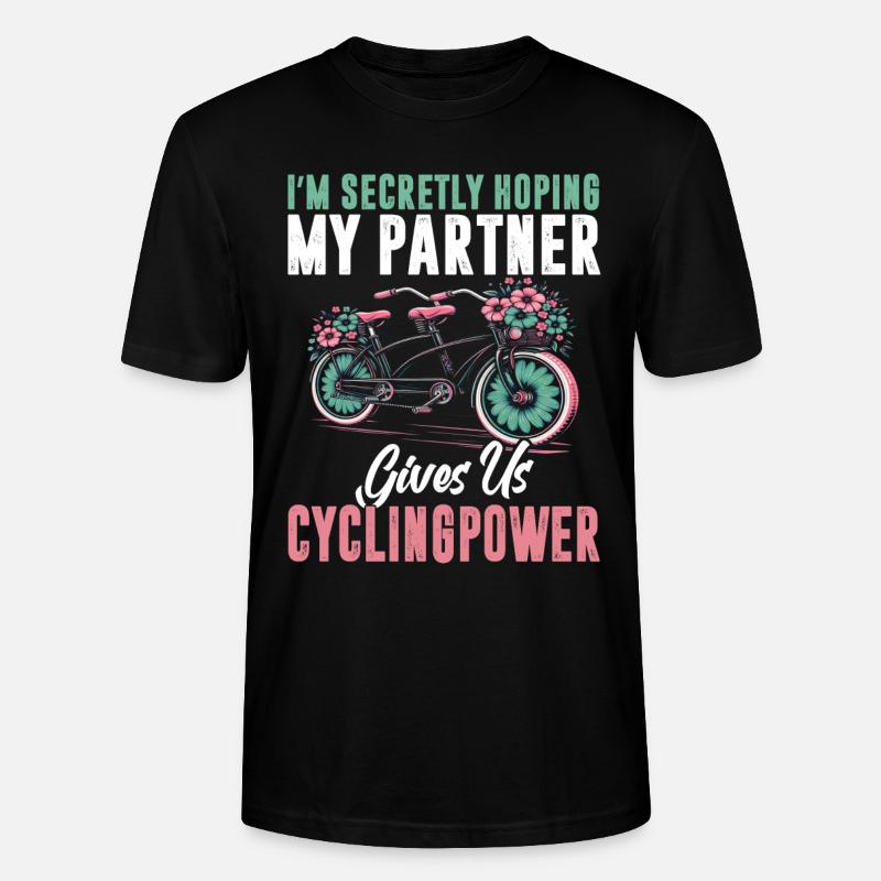 Vélo tandem - T-shirt bio CRAFTER Stanley Stella Unisexe - noir