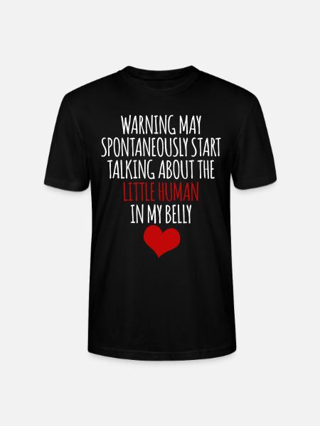 Grossesse Bébé Mère Cœur Enceinte - T-shirt bio CRAFTER Stanley Stella Unisexe - noir
