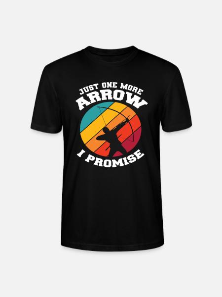 Arrow Bow Retro Archery - Stanley/Stella CRAFTER Unisex Organic T-Shirt - black