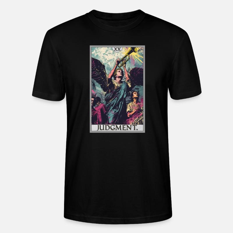 Tarotkarten Tarotkarte 20 Judgment Gericht - Stanley/Stella Unisex Bio-T-Shirt CRAFTER - Schwarz