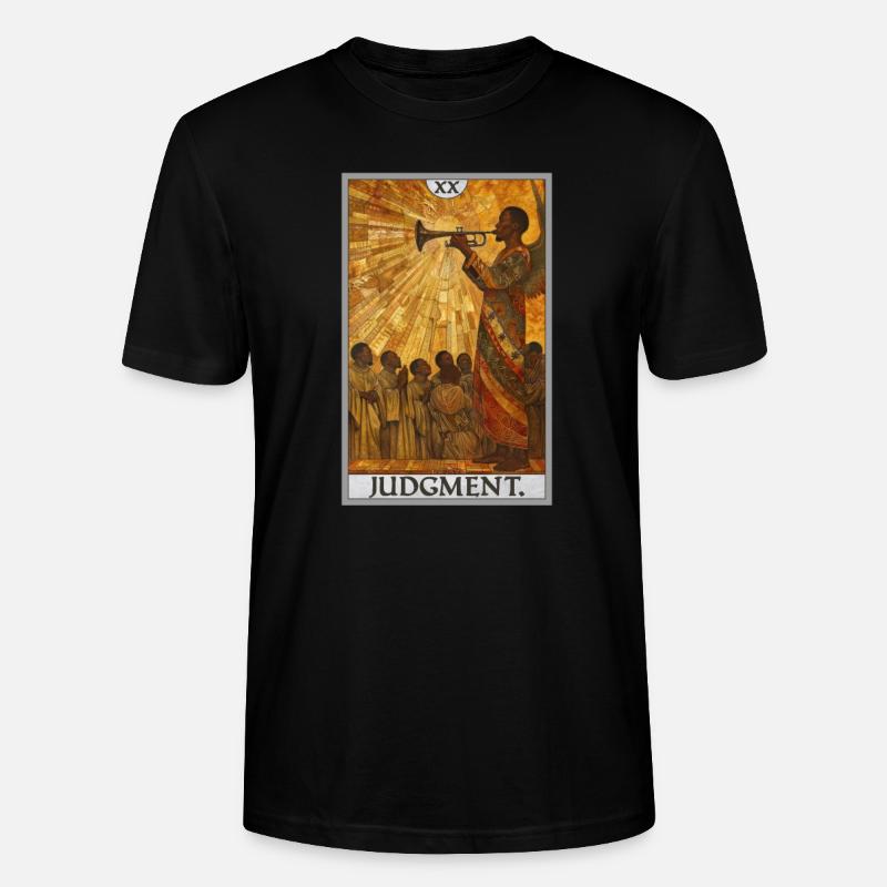 Tarotkarten Tarotkarte 20 Judgment Gericht - Stanley/Stella Unisex Bio-T-Shirt CRAFTER - Schwarz