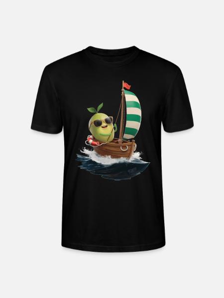 Frucht Guave Bootfahren Geschenk - Stanley/Stella Unisex Bio-T-Shirt CRAFTER - Schwarz