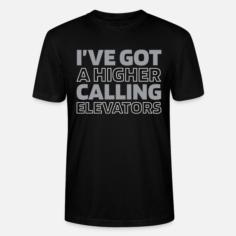 Elevator Elevator - Stanley/Stella CRAFTER Unisex Organic T-Shirt - black