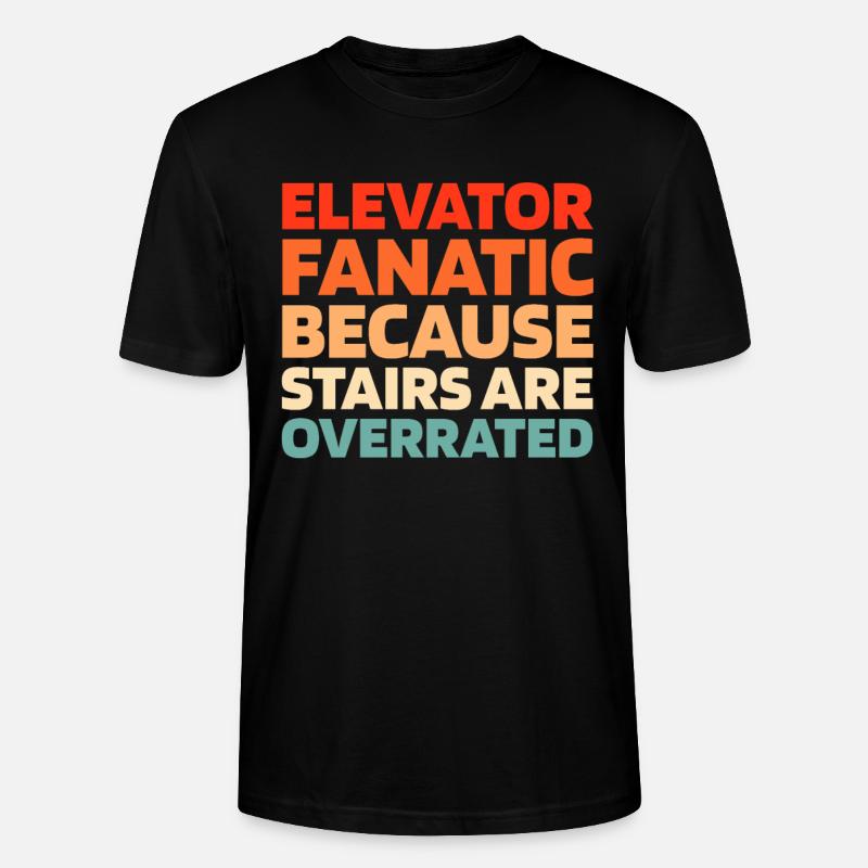 Elevator Elevator - Stanley/Stella CRAFTER Unisex Organic T-Shirt - black