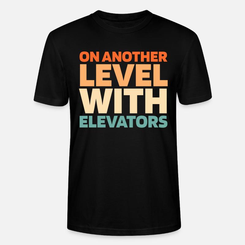 Elevator Elevator - Stanley/Stella CRAFTER Unisex Organic T-Shirt - black