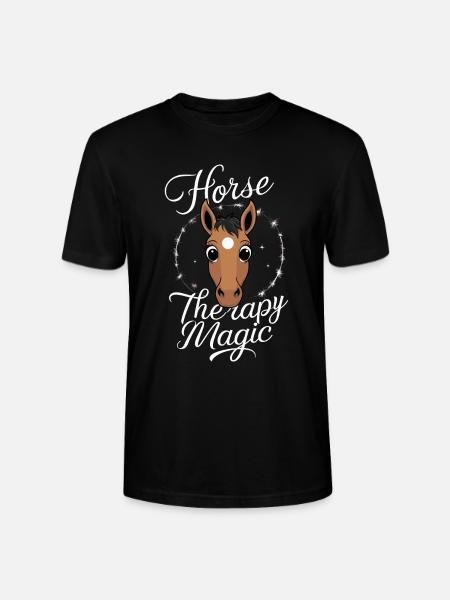 Guérison par l’équithérapie et - T-shirt bio CRAFTER Stanley Stella Unisexe - noir